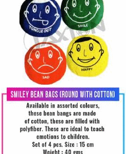 Smily Bean Bags Round With Cotton