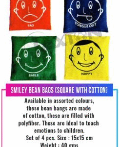 Smily Bean Bags Square With Cotton