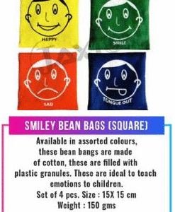 Smiley Bean bags Square