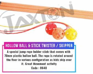 Hollow Ball & Stick Twister/Skipper